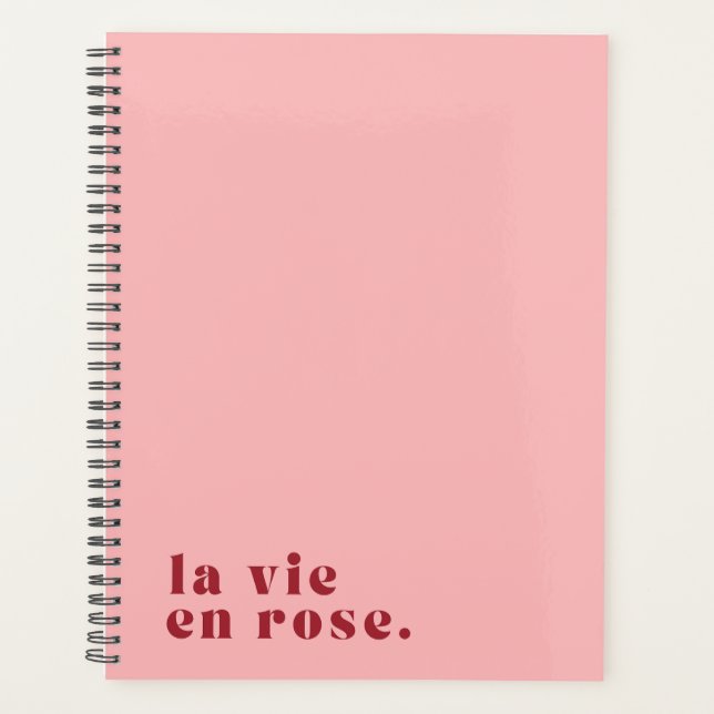 La vie en rose Planificateur de devis français (Devant)