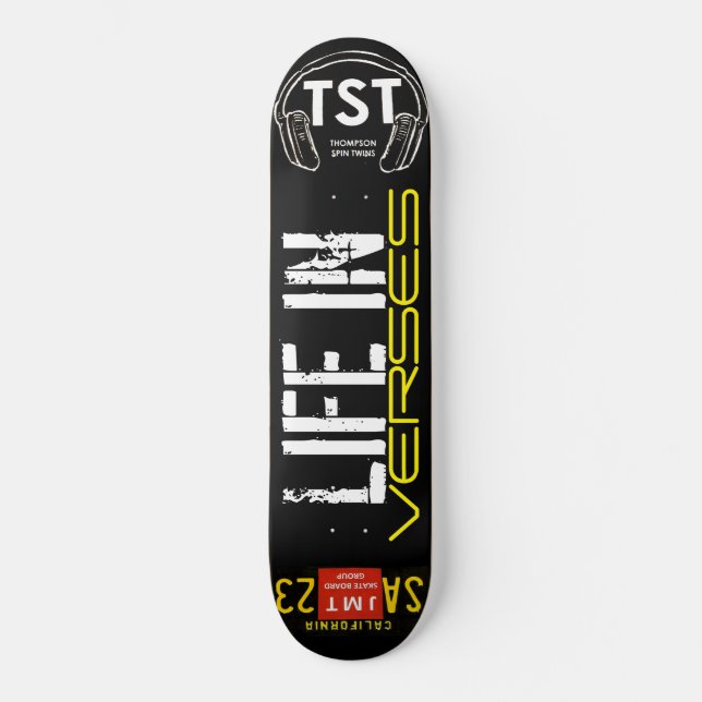 LA VIE EN VERS Skateboard (Recto)