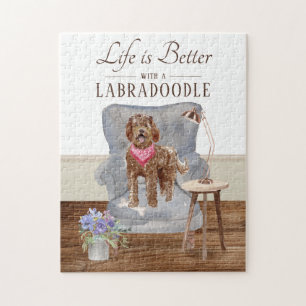 La Vie Est Avec Un Puzzle De Labradoodle