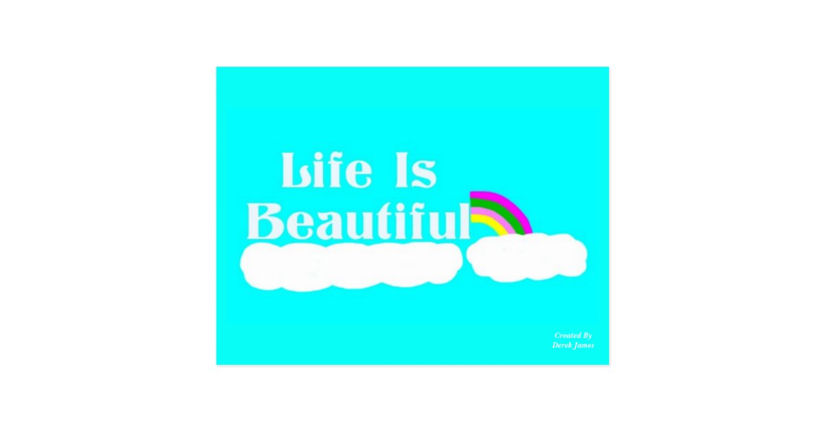 La Vie Est Belle Carte Postale Zazzle Fr La Vie Est Belle Carte Postale Zazzle Fr