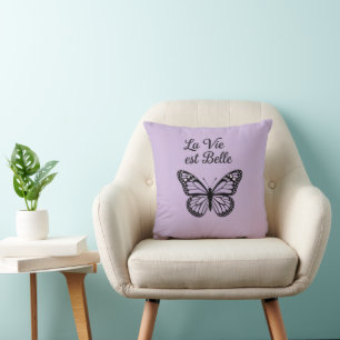 La Vie est Belle Coussin de Jeté