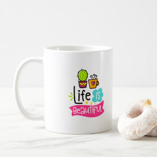 La vie est belle Custom Designer Coffee Mug