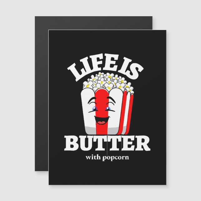 La vie est beurrée avec du pop-corn (Devant / Derrière)