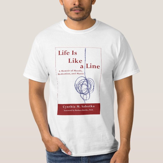 La vie est comme une ligne T-shirts (Devant)