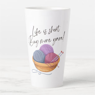La vie est courte - Achetez plus de fils!   Mug en