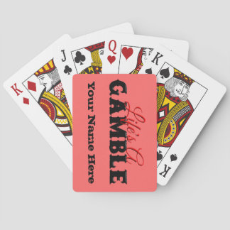 La vie est des cartes de jeu de jeu