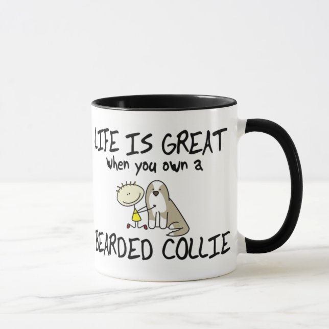 La vie est grande tasse barbue de colley (le faon) (Droite)