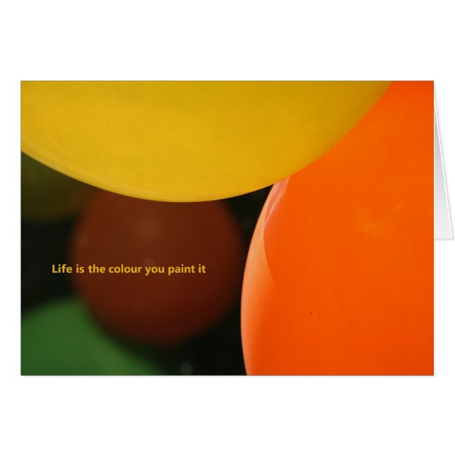 La vie est la couleur que vous peignez (Devant horizontal)