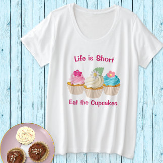 La vie est la devise courte Cupcake