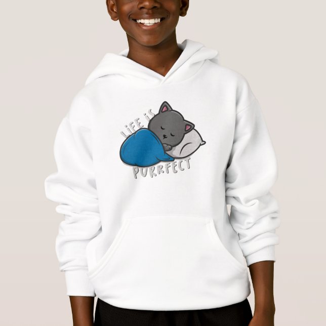 La vie est la finalité - Sweat - shirt à capuche d (Devant)