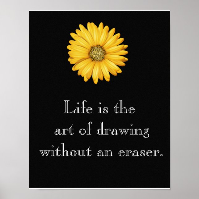 La vie est l'art — affiche d'art (Devant)