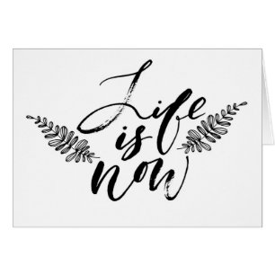 La vie est maintenant