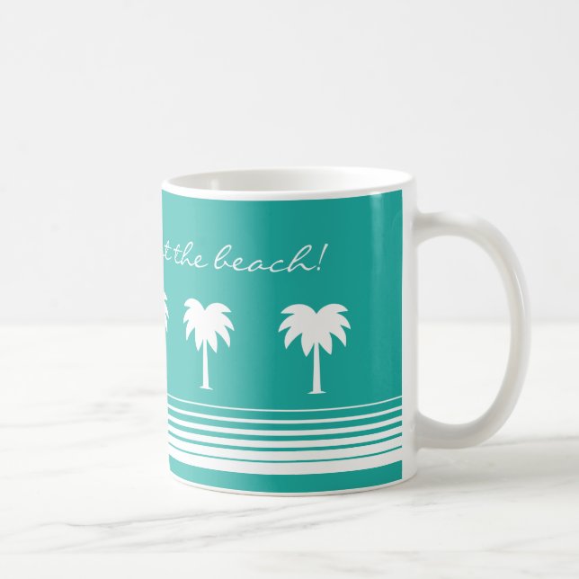 La vie est meilleure à la plage mug drôle pour la  (Droite)