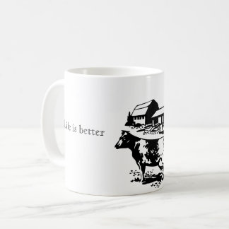 La vie est meilleure à la tasse de café de ferme