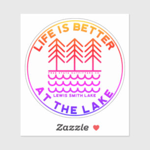 La vie est meilleure à Smith Lake Sticker Decal