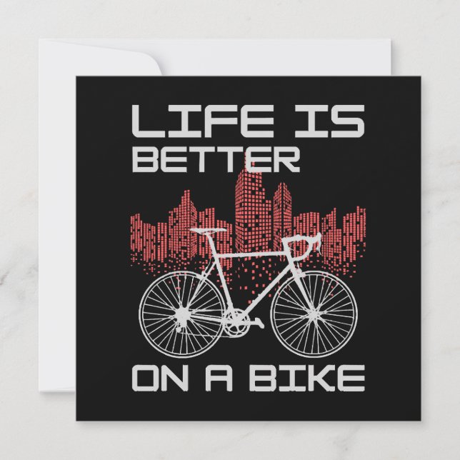 La vie est meilleure à vélo (Devant)