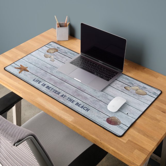 La vie est meilleure au Beach Desk Mat (Bureau 2)