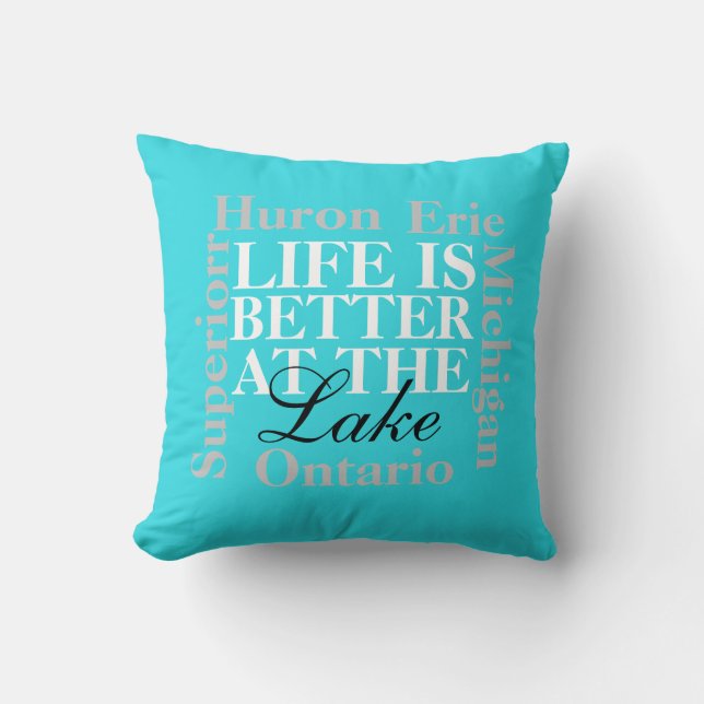 La vie est meilleure au coussin du lac (Recto)