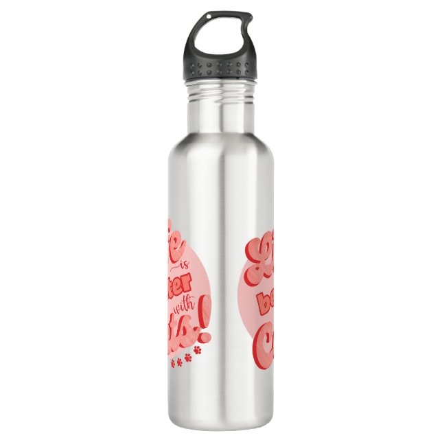 La vie est meilleure avec bouteille d'eau pour cha (Devant)