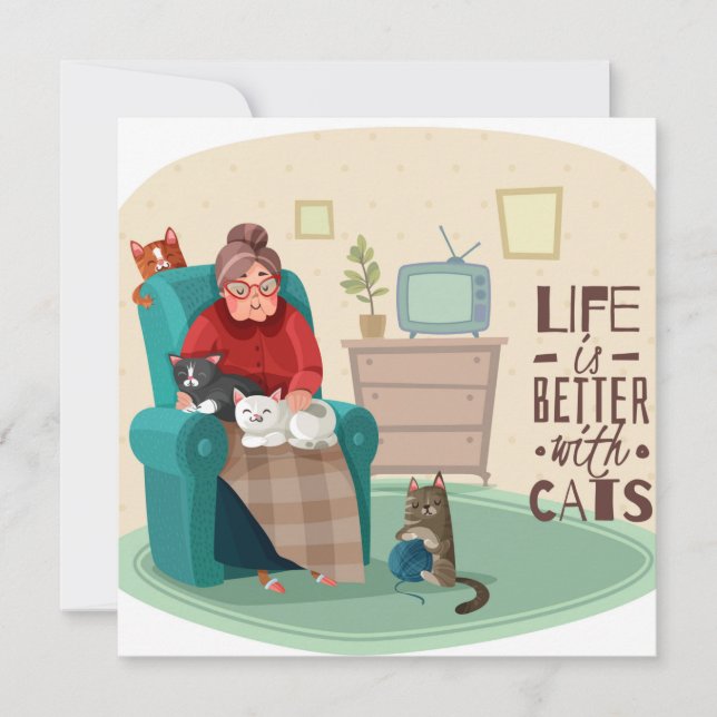 La Vie Est Meilleure Avec La Carte De Vacances Cha (Devant)