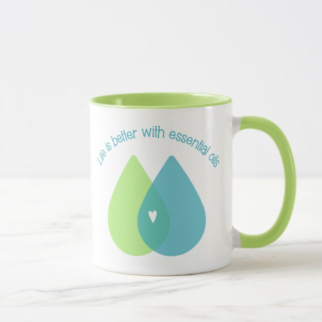 La vie est meilleure avec la tasse d'huiles (Droite)