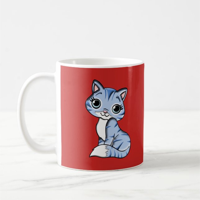 LA VIE EST MEILLEURE AVEC LES CATS Coffee Mugs (Gauche)