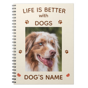 La vie est meilleure avec les chiens - Carnet pers