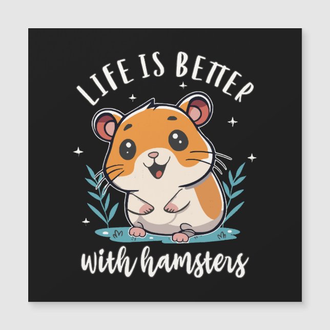 La vie est meilleure avec les hamsters (Devant)