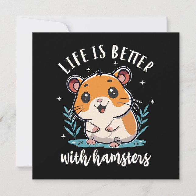 La vie est meilleure avec les hamsters (Devant)