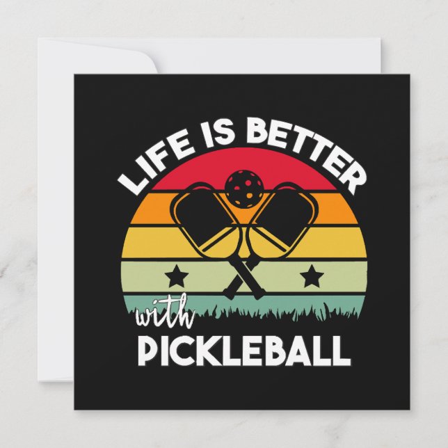 La vie est meilleure avec Pickleball (Devant)