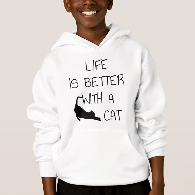 La Vie Est Meilleure Avec Un Chat - Amoureux de le (Devant)