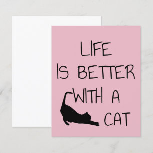 La Vie Est Meilleure Avec Un Chat - Amoureux de le