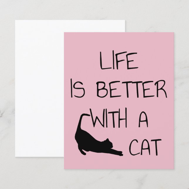 La vie est meilleure avec un chat - Amoureux des c (Devant / Derrière)
