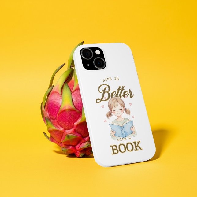 La vie est meilleure avec un étui pour iPhone Book (Créateur téléchargé)