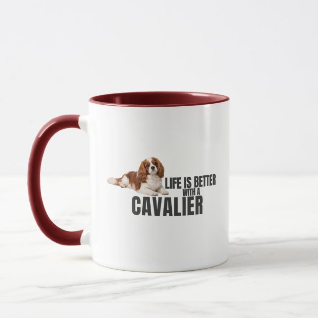 La vie est meilleure avec un mug Cavalier (Gauche)