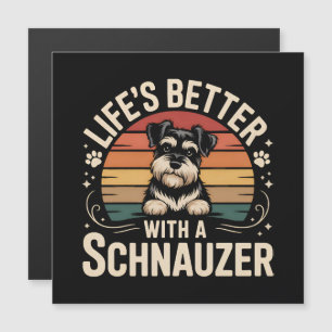 La vie est meilleure avec un Schnauzer