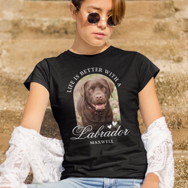 La vie est meilleure avec un T-shirt photo de chie (Créateur téléchargé)