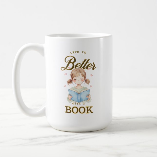 La vie est meilleure avec une tasse de café/thé Li (Gauche)