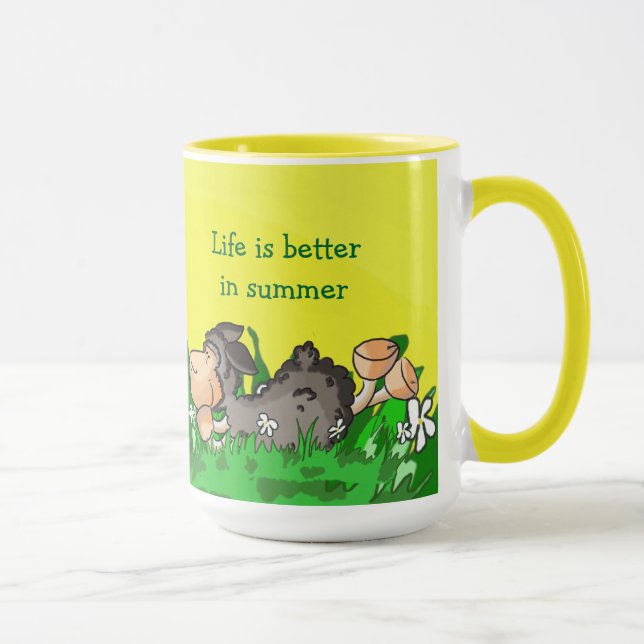 La vie est meilleure dans la tasse d'été (Droite)
