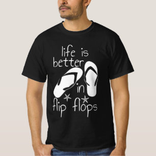 La Vie Est Meilleure En T-Shirt Flip Flops
