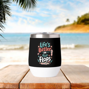 La vie est meilleure en tongs – Plage tropicale am