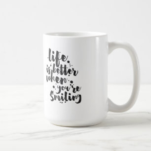 La Vie Est Meilleure Quand On Sourit - Mug Inspira