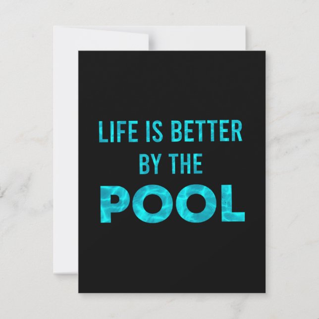 La Vie Est Mieux À La Piscine Été (Devant)