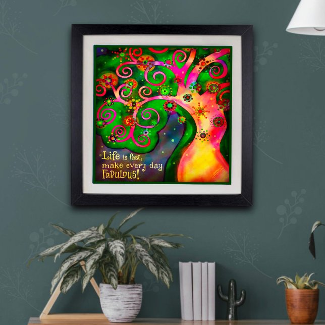 "La vie est rapide" Inspiribilité Impression photo (Créateur téléchargé)