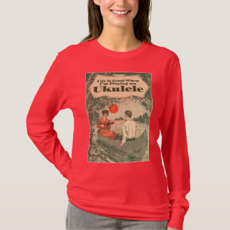 La vie est T-shirt foncé de douille des bonnes