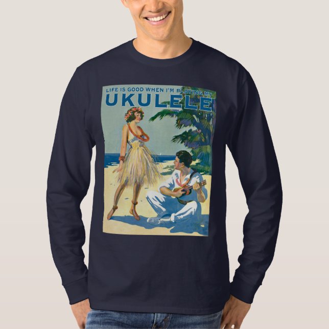 La vie est T-shirt foncé de la douille des bons (Devant)