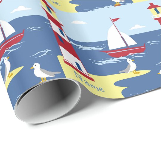 La vie est un cadeau nautique de filleul de GARÇON Papier Cadeau