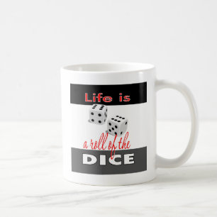 La vie est un rouleau de la tasse de café de