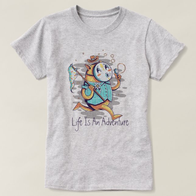 La Vie Est Un T-Shirt D'Aventure (Design devant)