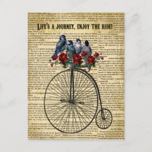 La vie est un voyage Profitez de la carte postale